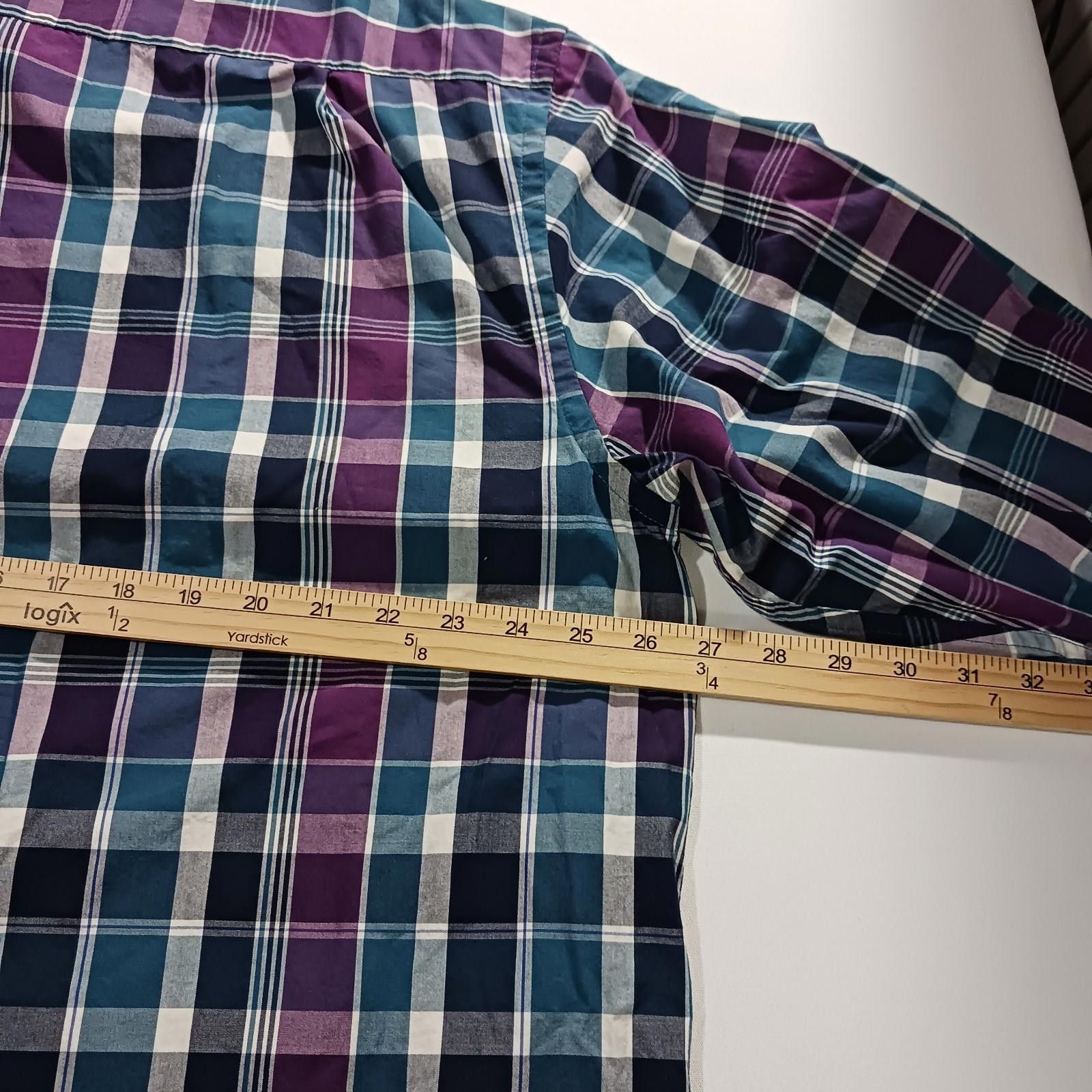Izod IZOD Saltwater 45FW486 Mens XL Multicolor Button Plaid Shirt Size US XL / EU 56 / 4 - 5 Thumbnail