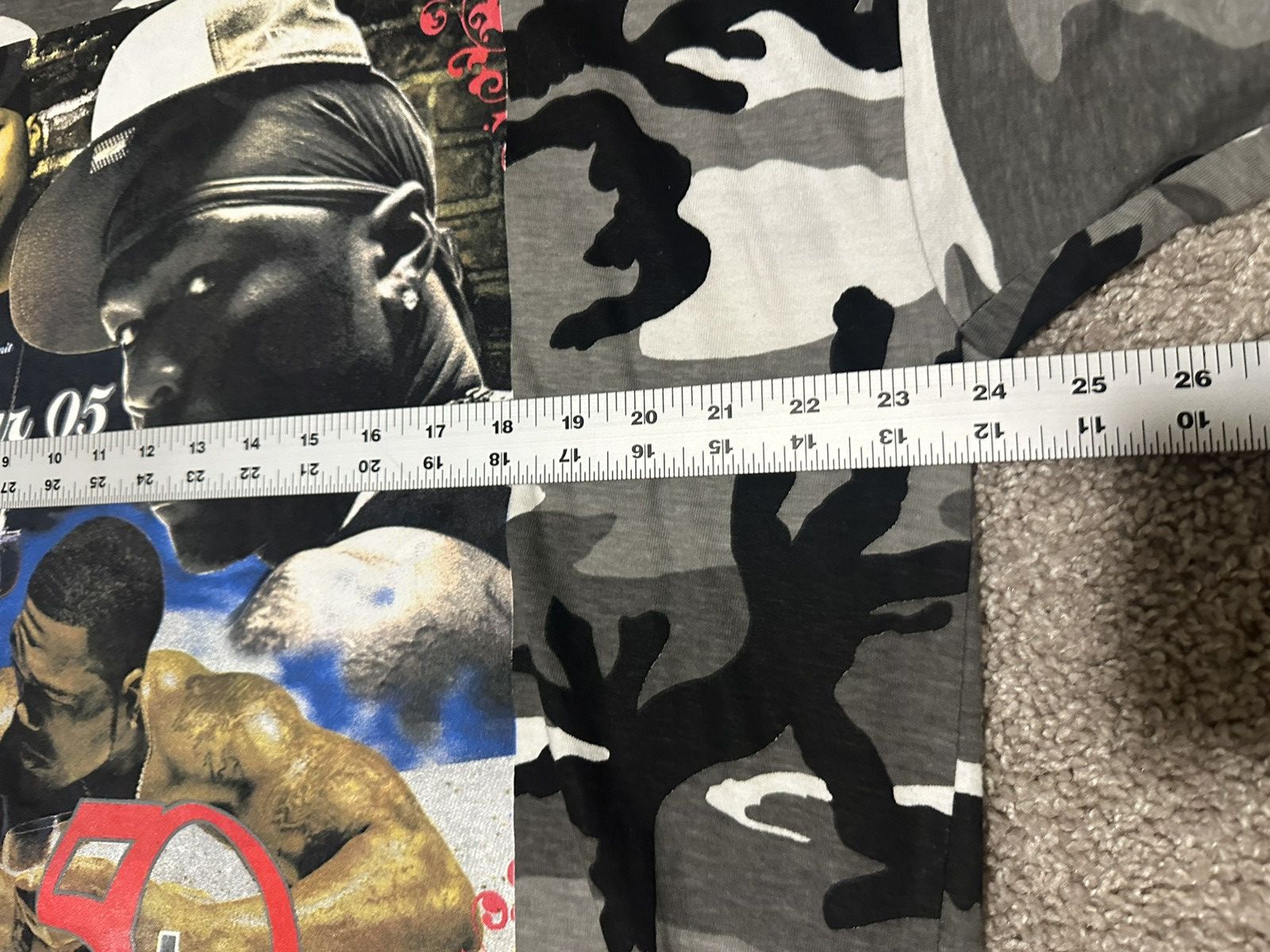 Vintage Vintage 50 cent game over Tour t shirt camo men’s Xl 2005 Size US XL / EU 56 / 4 - 7 Thumbnail