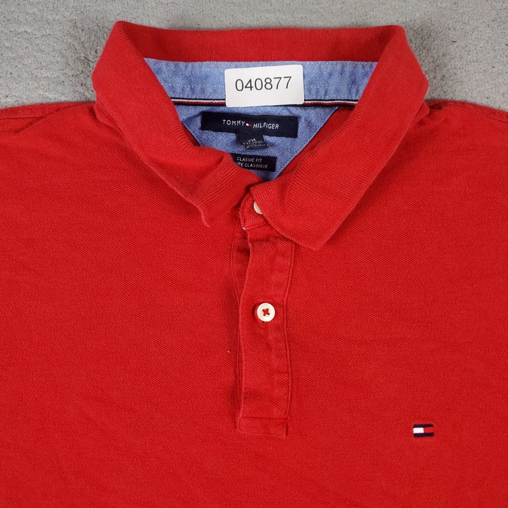 Tommy Hilfiger Tommy Hilfiger Polo Shirt Mens 2XL Red Short Sleeve 100% Cotton Size US XXL / EU 58 / 5 - 2 Thumbnail