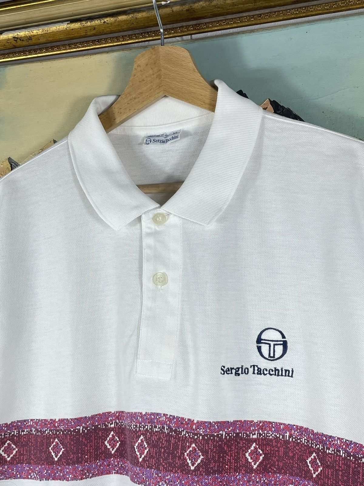 Designer × Sergio Tacchini × Vintage Vintage Retro 90s Sergio Tacchini t shirt tee designer Size US XL / EU 56 / 4 - 6 Thumbnail