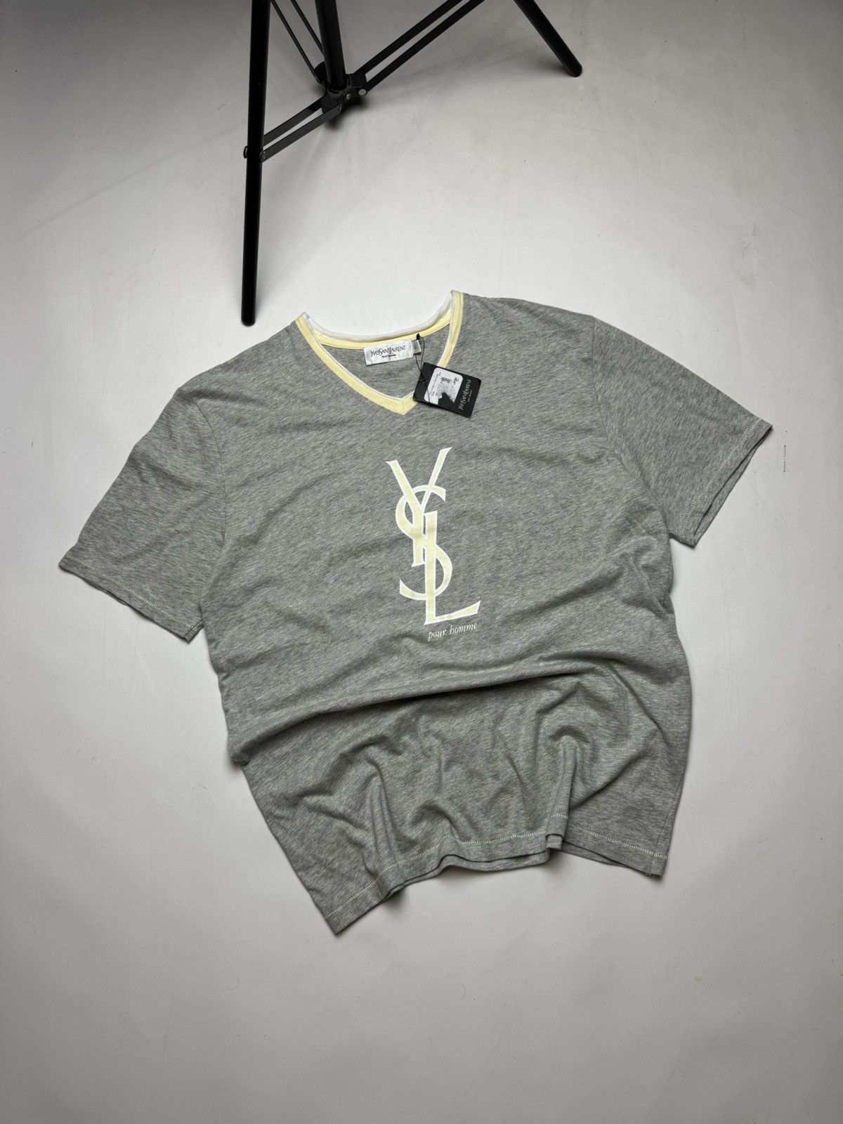 Vintage × Yves Saint Laurent Rare Vintage T-shirt Yves Saint Laurent new with tags Size US L / EU 52-54 / 3 - 1 Thumbnail