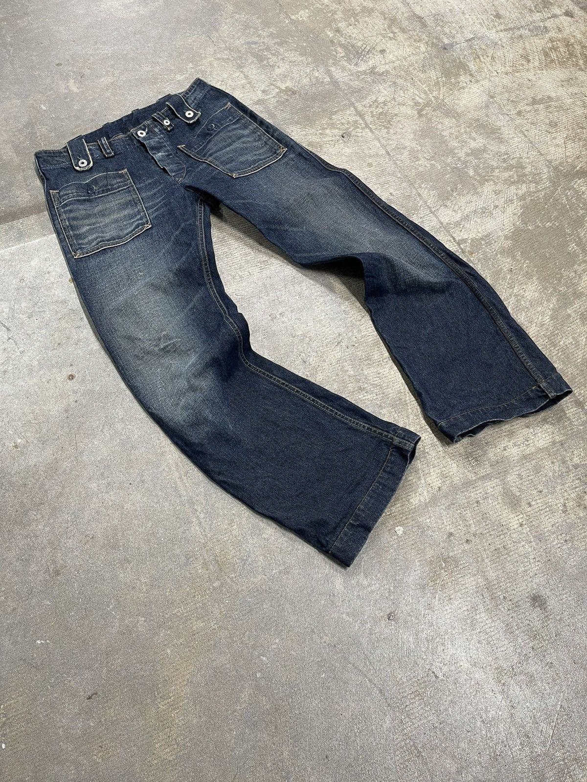 image of Vintage Made In Italy Diesel Flared Style Denim Jeans, Men's (Size 31)