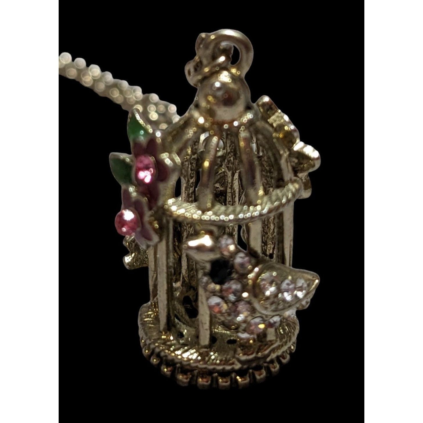 Other Cottagecore Gold Floral Birdcage Necklace Size ONE SIZE - 17 Thumbnail
