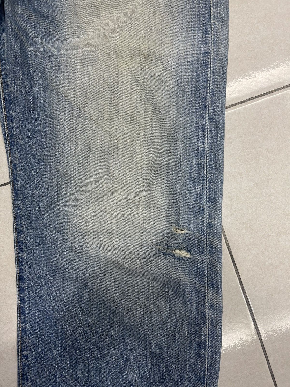 Levi's Vintage Levi's 501 Distressed Jeans |Light Wash | Button Fly Size US 33 - 3 Thumbnail