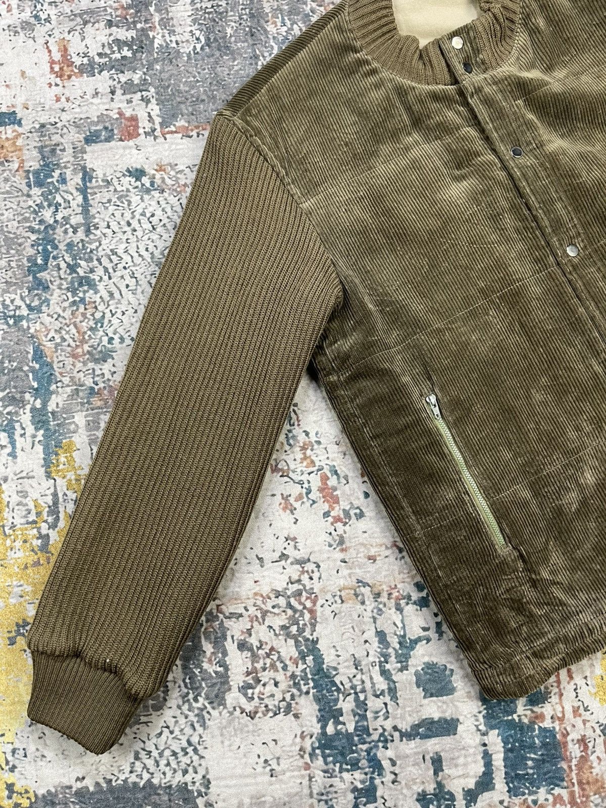 Japanese Brand D’Urban Corduroy Ribbed Knit Sleeve Button Closure Jacket Size US M / EU 48-50 / 2 - 2 Thumbnail
