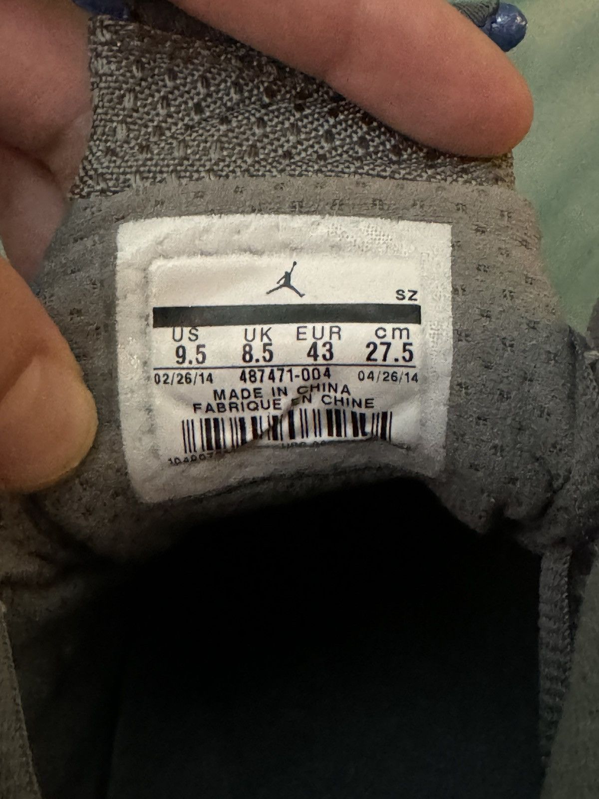 Jordan Brand Nike Air Jordan 14 Wolf Grey 2014 Size US 9.5 / EU 42-43 - 8 Thumbnail