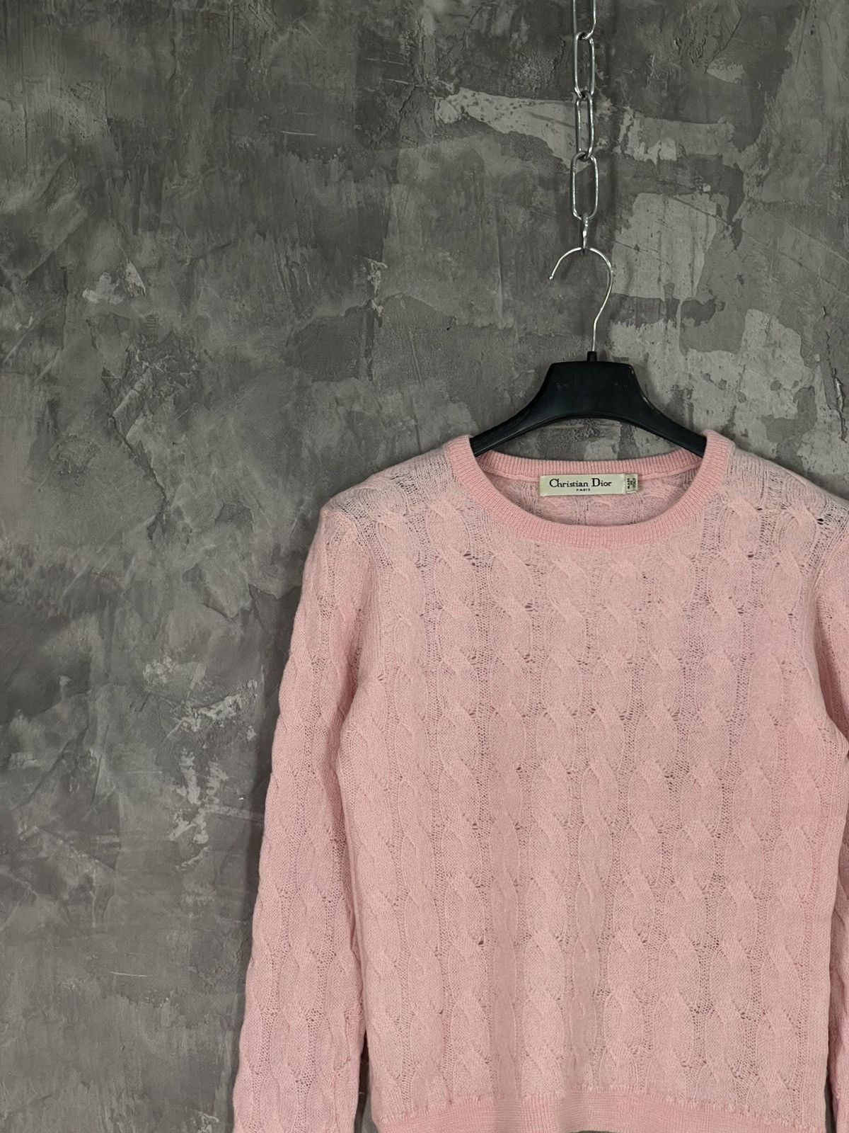 Christian Dior Monsieur × Designer Christian Dior Wool Knitwear Archival Pink Sweater Size M / US 6-8 / IT 42-44 - 3 Thumbnail