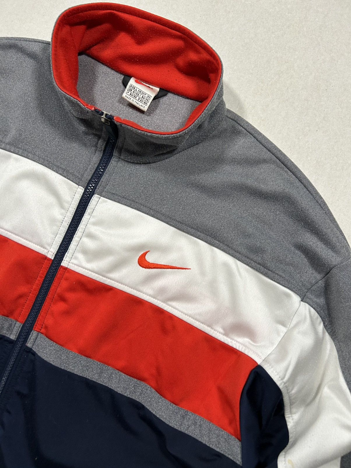 Nike × Vintage ZIP NIKE BIG LOGO VERY RARE Size US L / EU 52-54 / 3 - 5 Thumbnail
