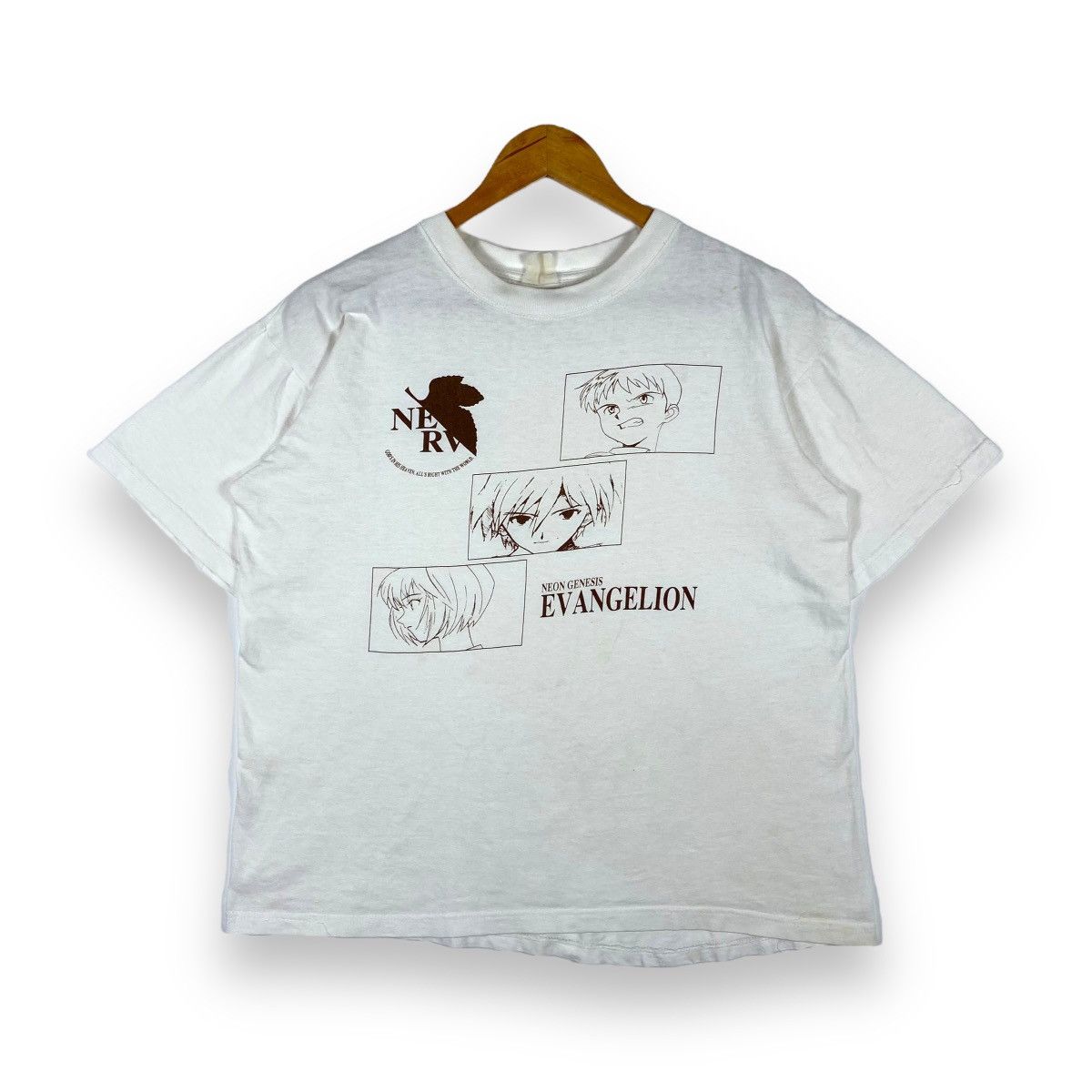 Anime Vintage 90's NEON GENESIS EVANGELION Anime Movie Tee Size US L / EU 52-54 / 3 - 1 Thumbnail