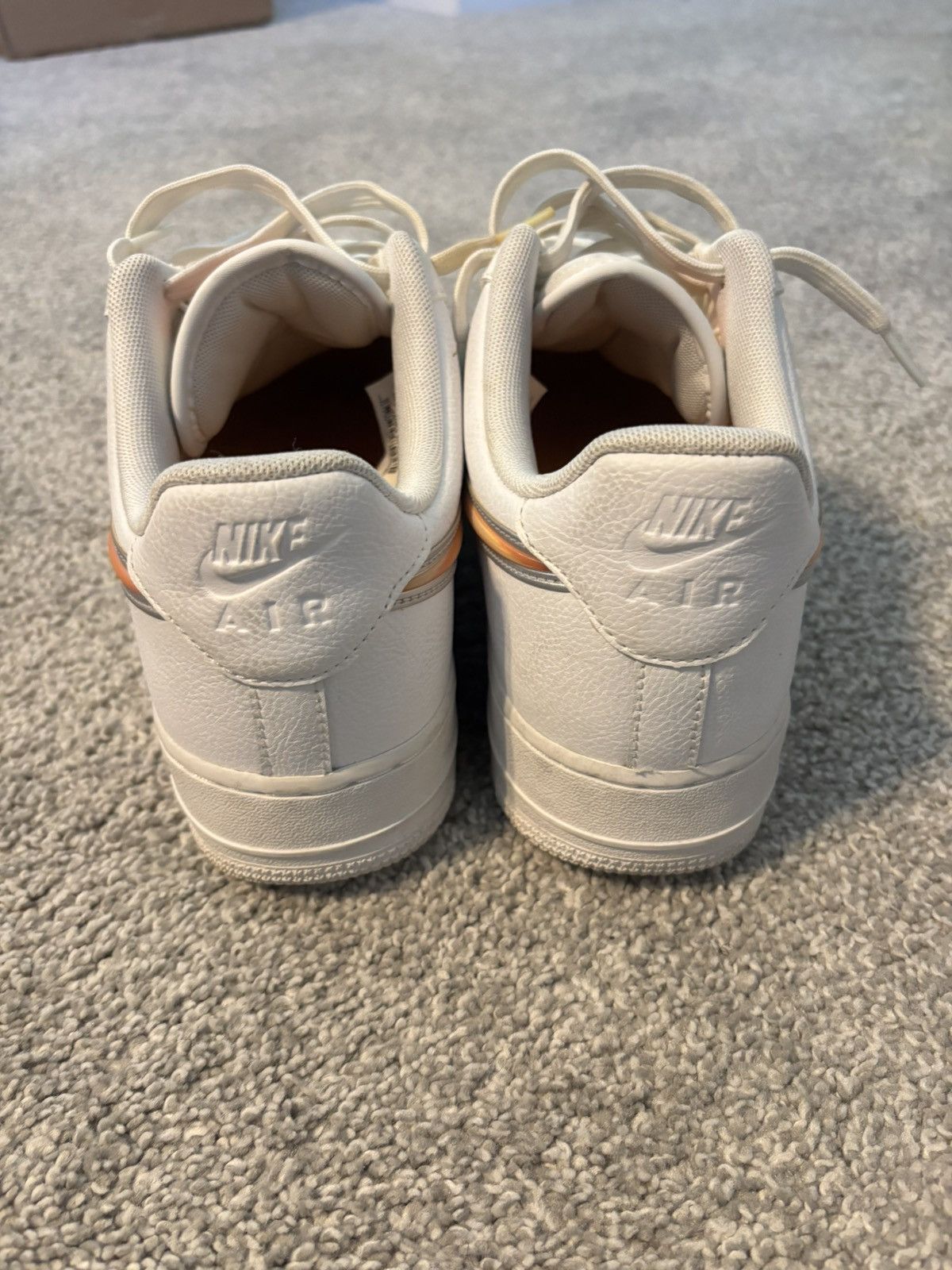 Nike nike air force 1 “metallic orange swoosh” Size US 10 / EU 43 - 7 Thumbnail