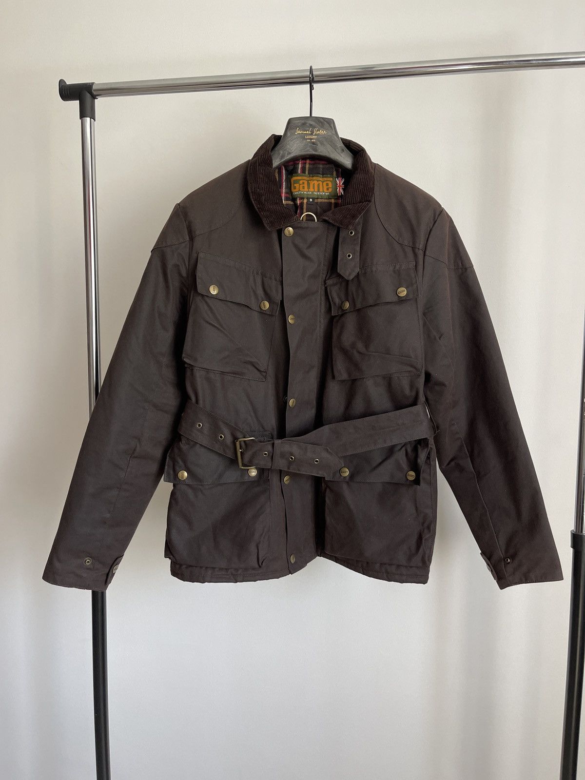 Vintage Game Technical Apparel Waxed Cotton Motorcycle Jacket S Size US S / EU 44-46 / 1 - 1 Thumbnail