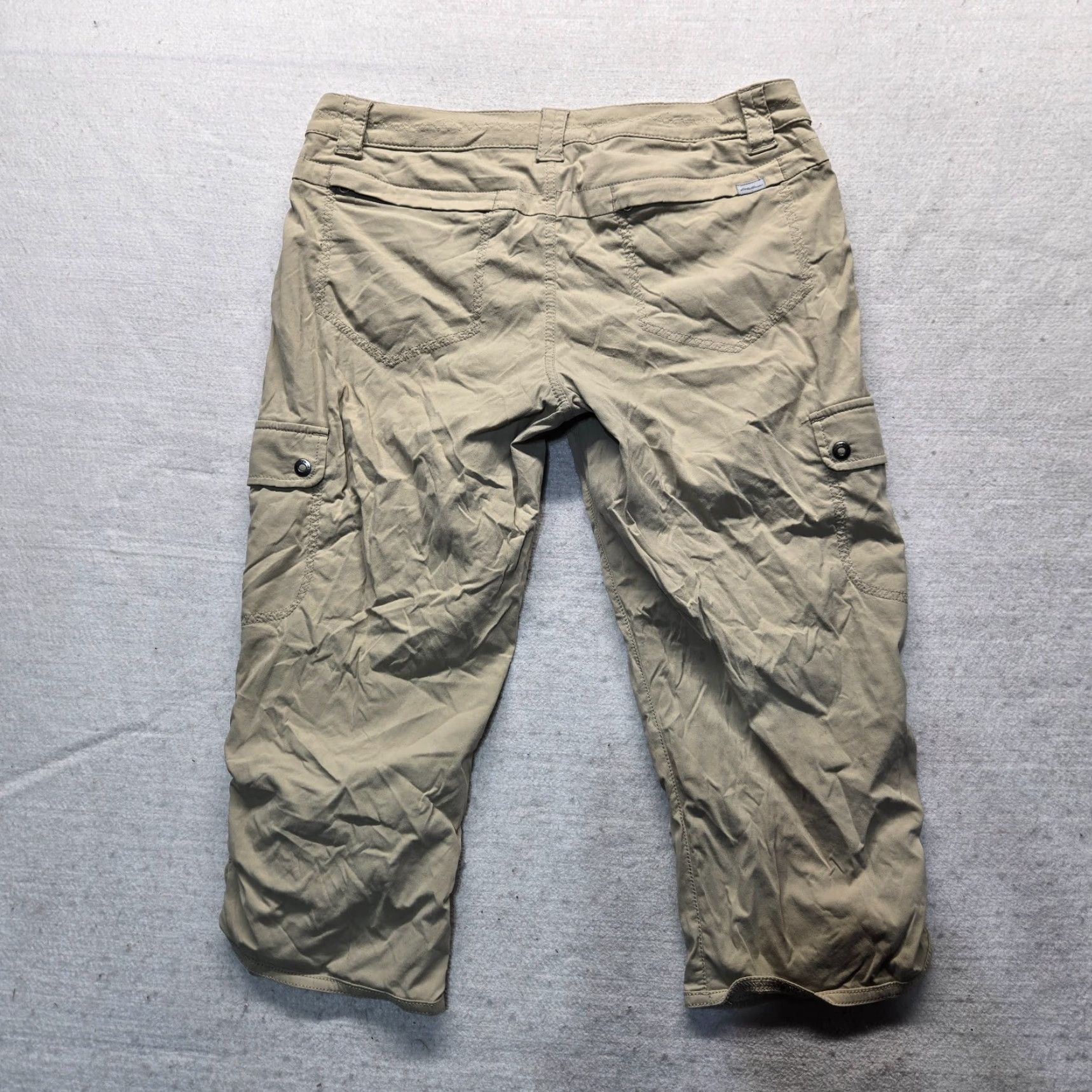 Eddie Bauer EDDIE BAUER Pants Cargo Cropped Khaki Brown 4P Women Adult Tapered Pockets Casual Outdoor Shoes? Size 27" / US 4 / IT 40 - 8 Thumbnail