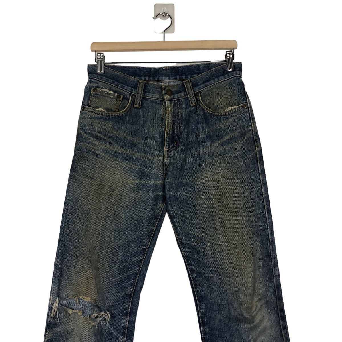 Edwin 🔥VINTAGE DENIM JEANS WRANGLER UNION MADE Size US 30 / EU 46 - 4 Thumbnail