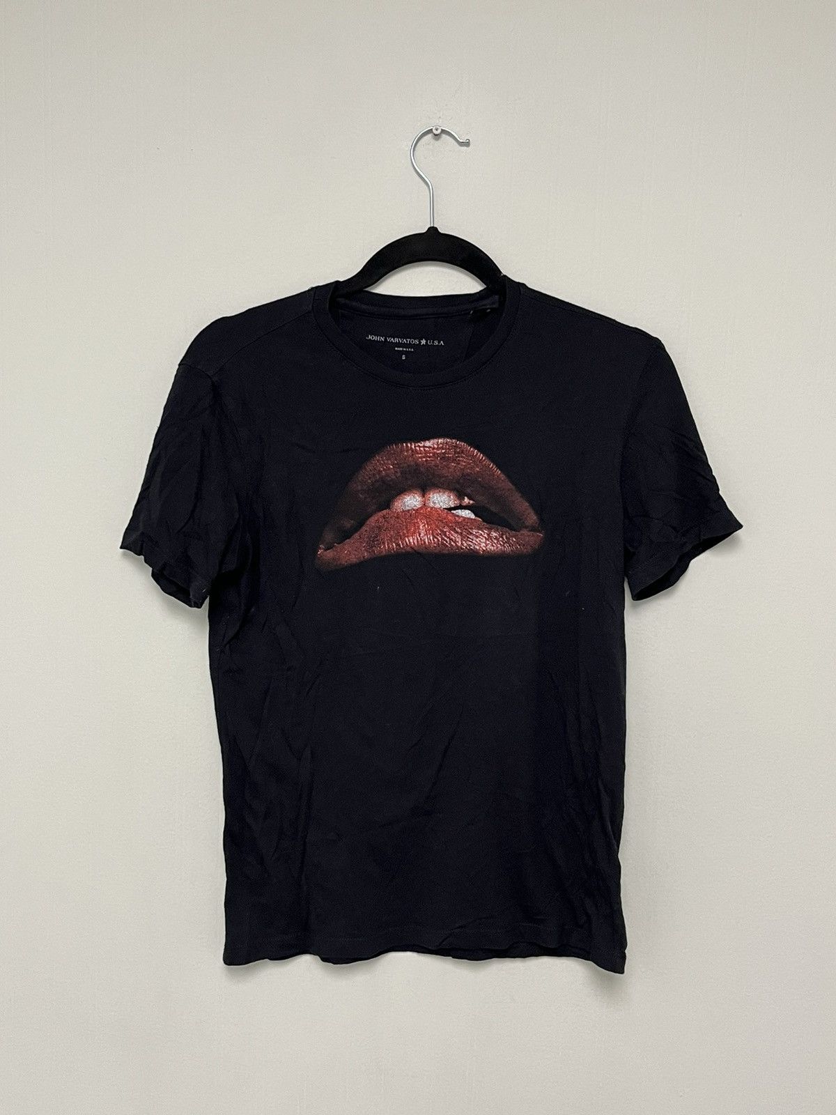 image of John Varvatos The Rocky Horror Picture Show Tee. Small in Black, Men's