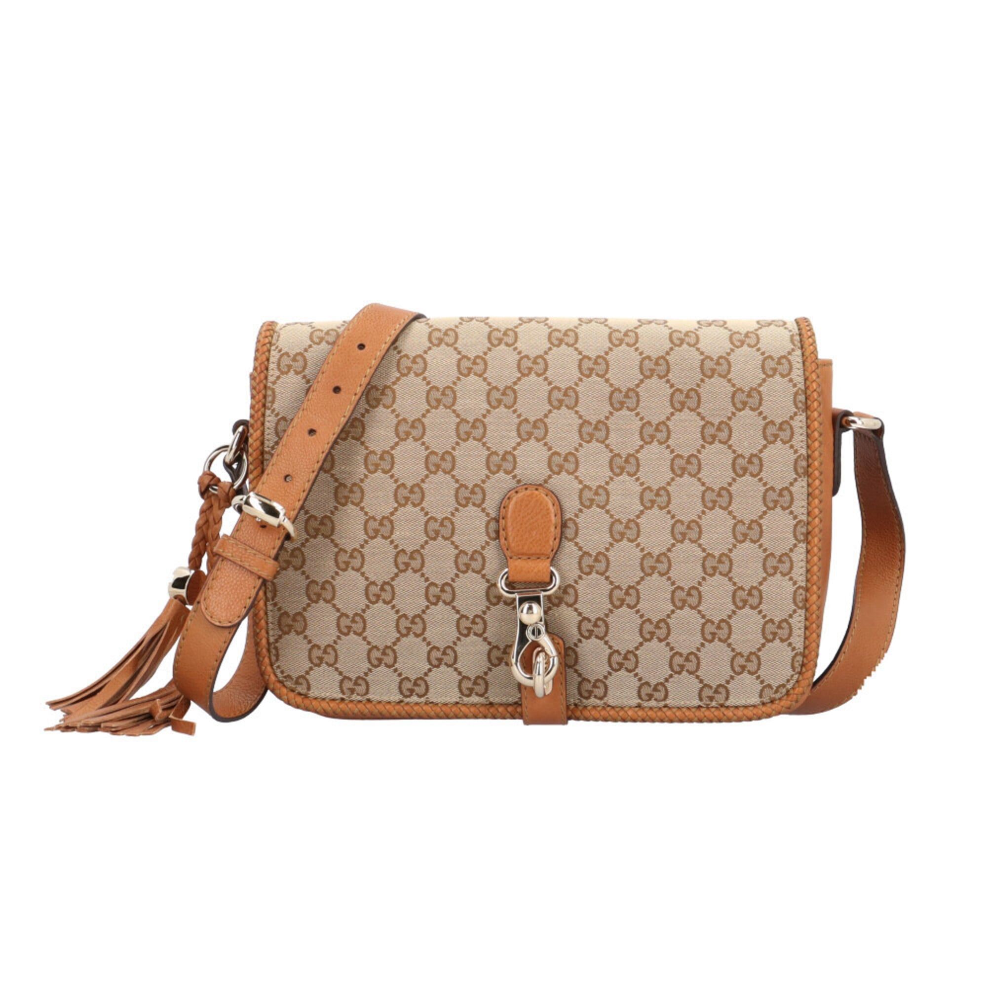 Gucci Gucci Marrakech Shoulder Bag, GG Canvas 257024, Beige, Women's, GUCCI Size ONE SIZE - 1 Thumbnail