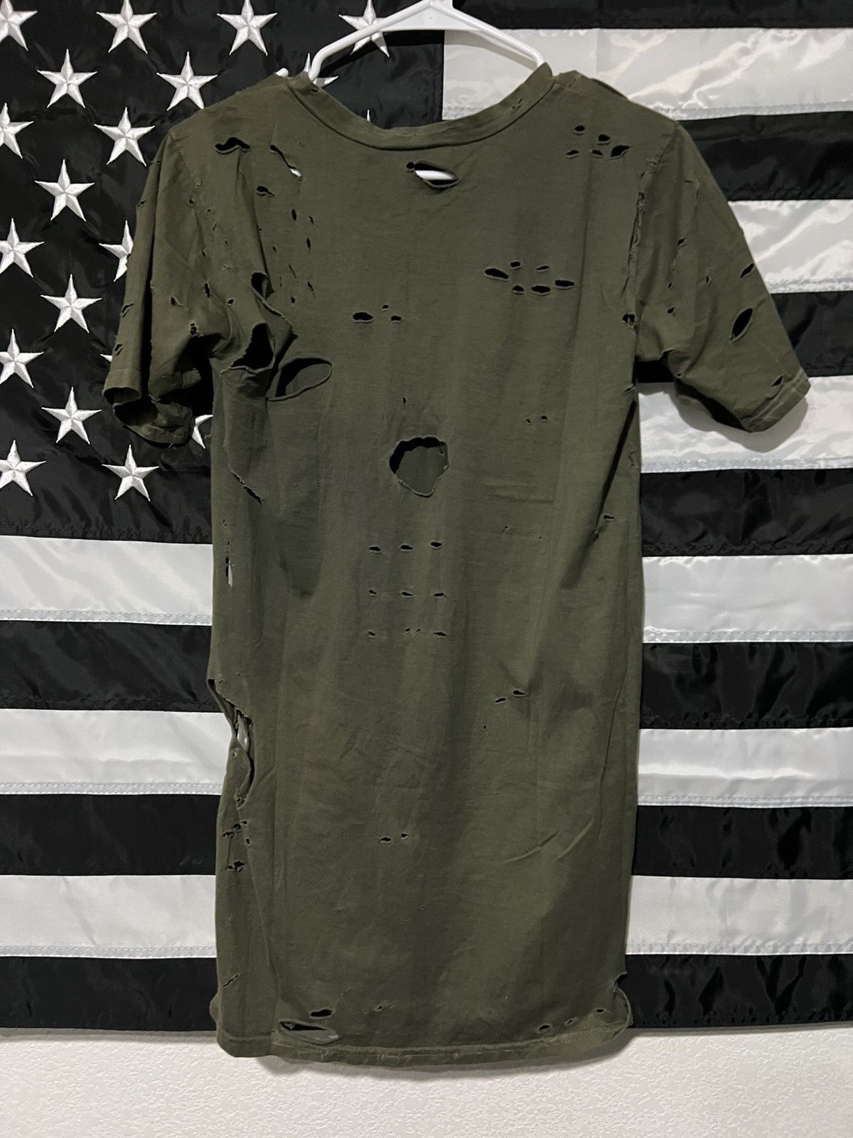 Balmain Balmain SS10 Destroyed Military Shirt Size US M / EU 48-50 / 2 - 4 Thumbnail