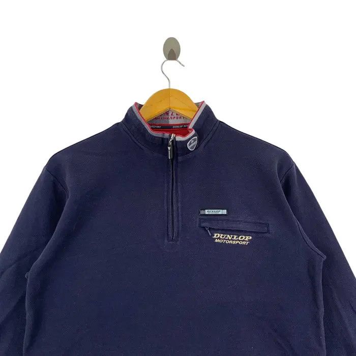 Dunlop Vintage DUNLOP MOTORSPORT RACING Half Zipper Tee Shirt Size US L / EU 52-54 / 3 - 2 Thumbnail