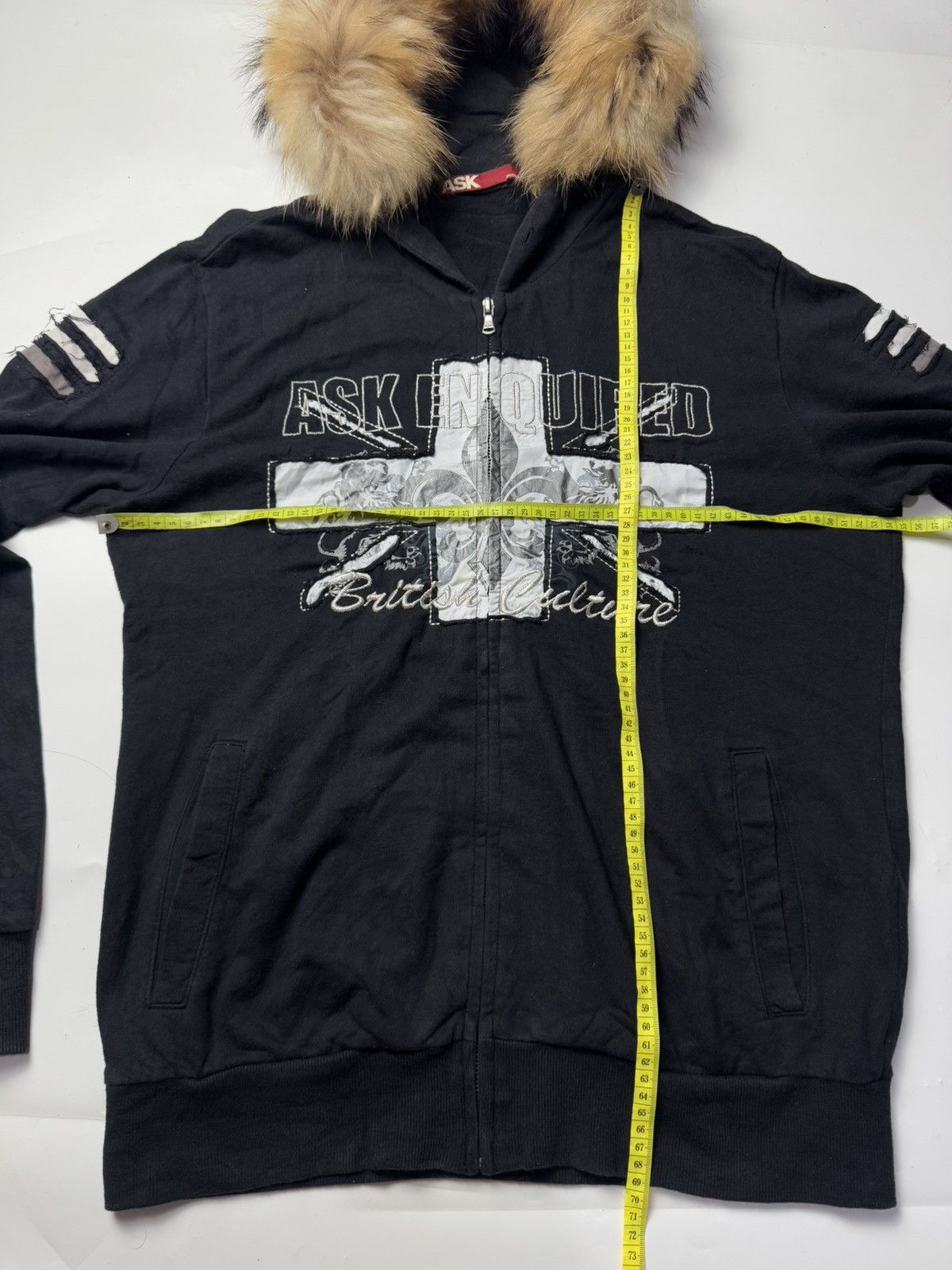 If Six Was Nine Fur Hoodie England Ask Enquired Lgb Styled Size US L / EU 52-54 / 3 - 5 Thumbnail