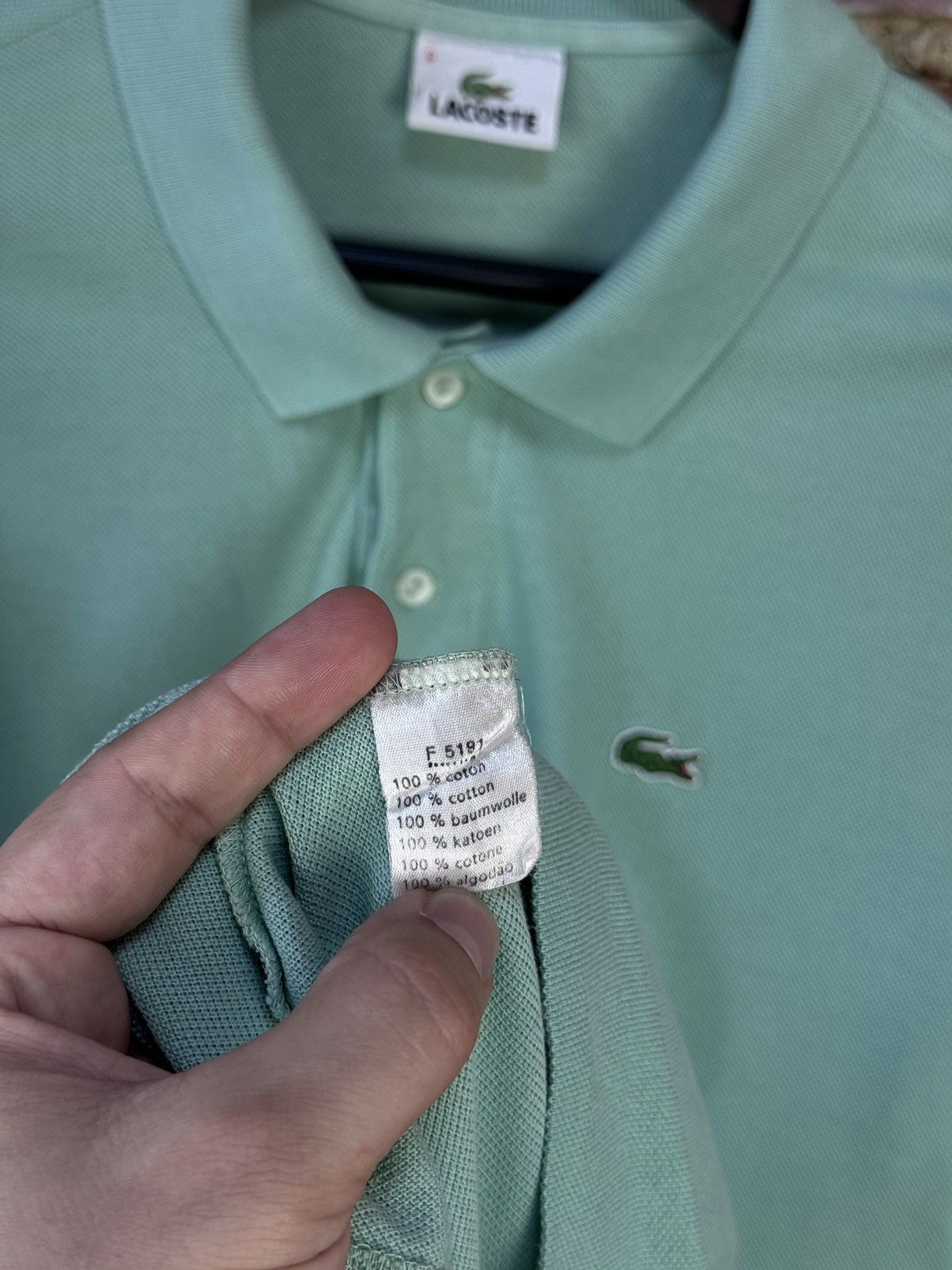Lacoste LACOSTE Mint Color Short Sleeve Polo Shirt Size US XL / EU 56 / 4 - 10 Thumbnail