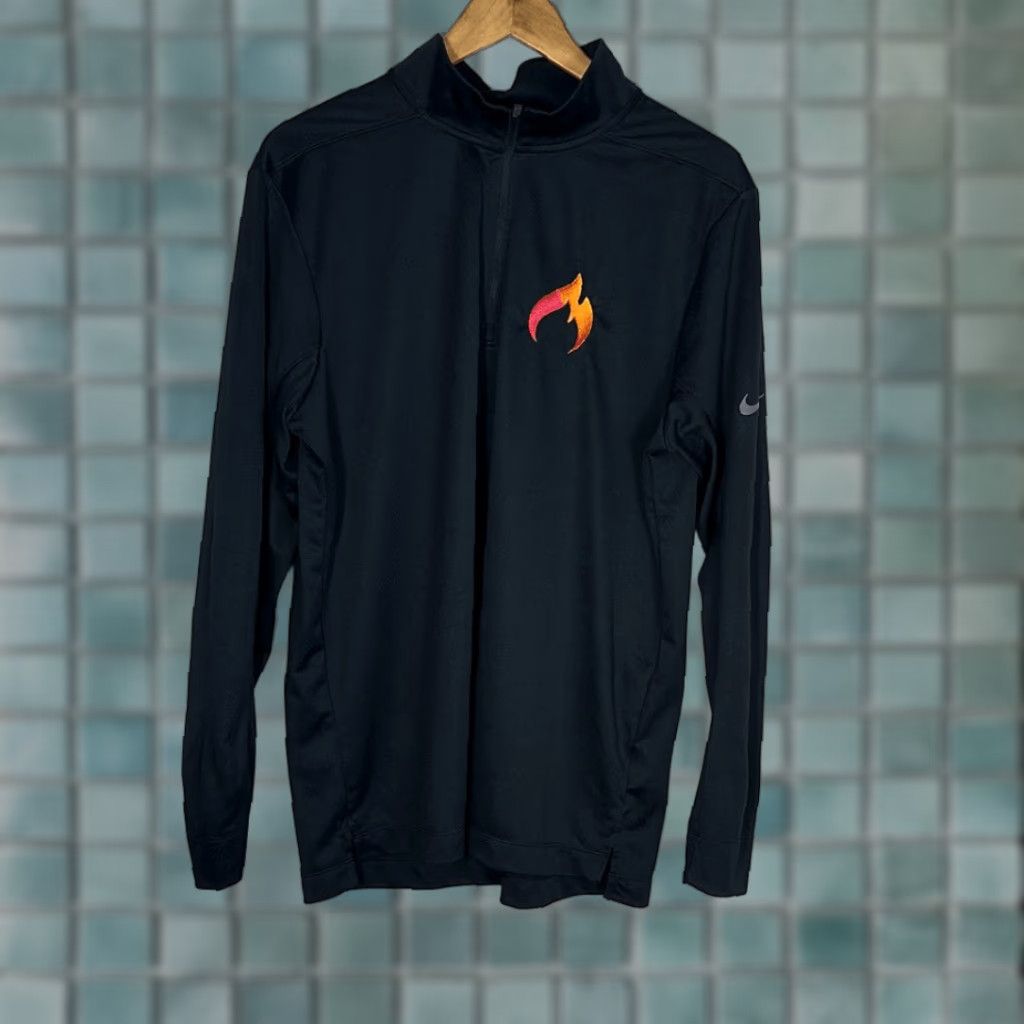 Nike Nike Victory Dri-FIT Half-Zip Golf Top Shirt Mens L Multicolor Fire Embroidery Size US L / EU 52-54 / 3 - 1 Thumbnail