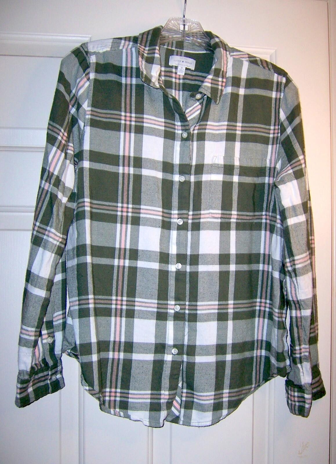 Lucky Brand Lucky Brand Women's Plaid Flannel Button-Up Shirt - Med Size M / US 6-8 / IT 42-44 - 1 Thumbnail