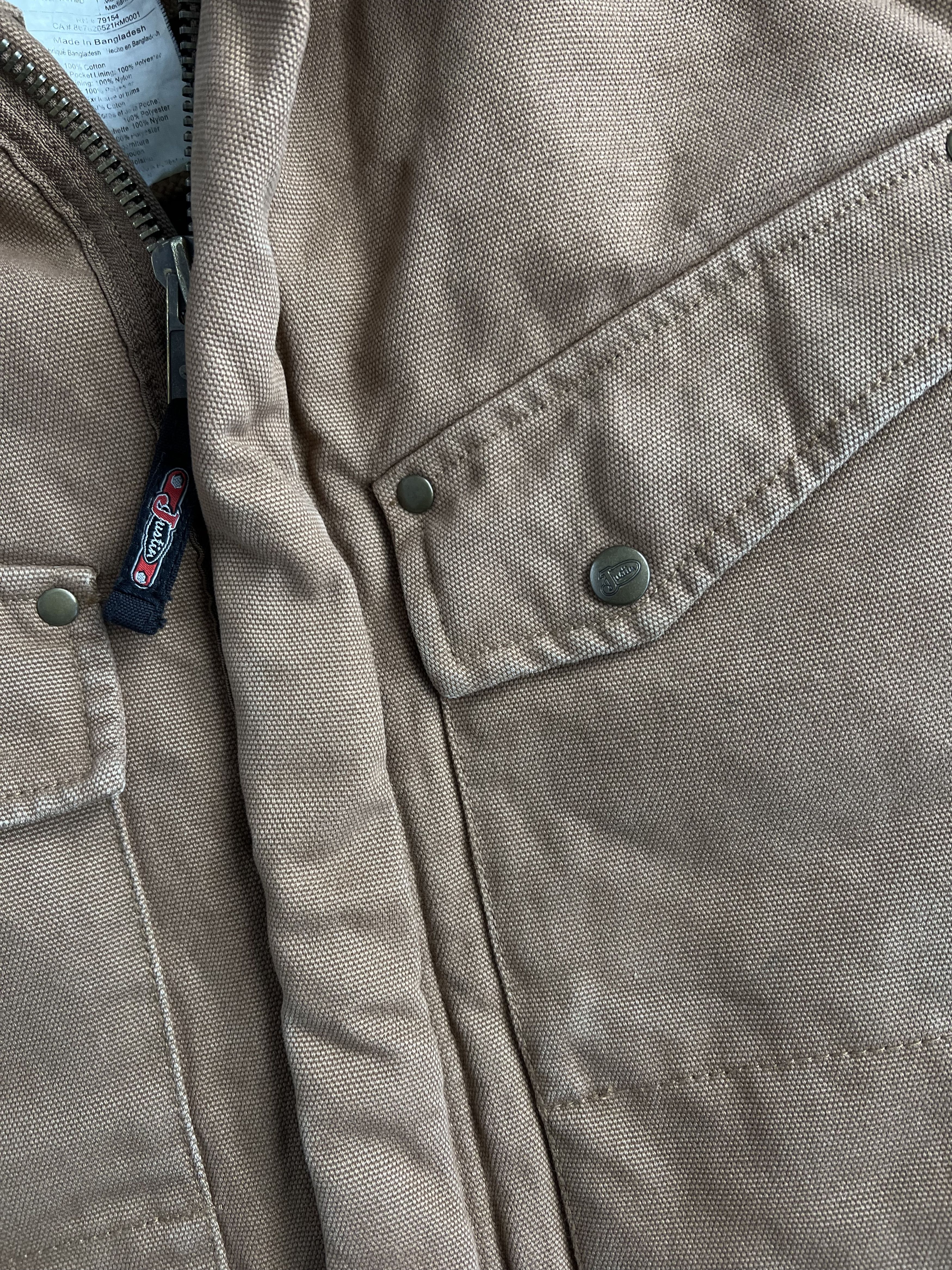 Vintage JUSTIN WORKWEAR HEAVY JACKET BROWN Size US M / EU 48-50 / 2 - 4 Thumbnail