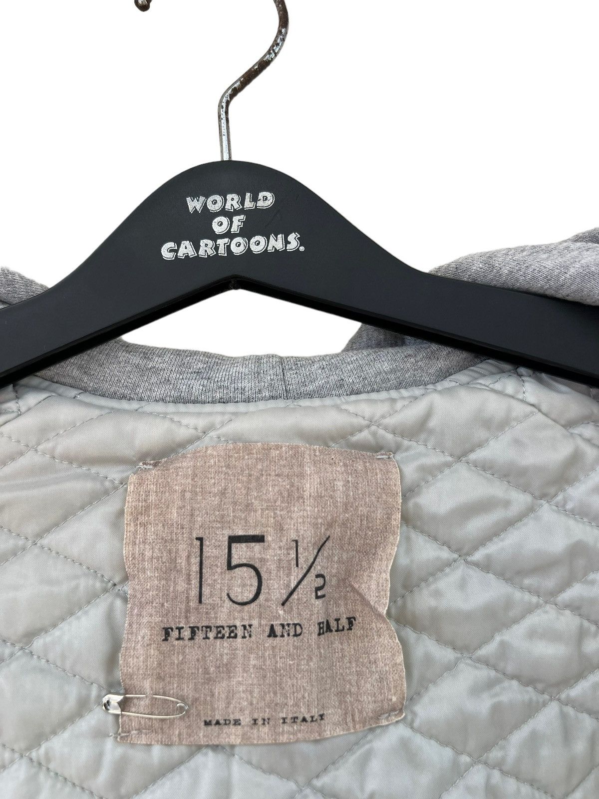 Other 15 1/2 Made in Italy Leather Sleeve Varsity Hoodie Jacket Size US S / EU 44-46 / 1 - 17 Thumbnail