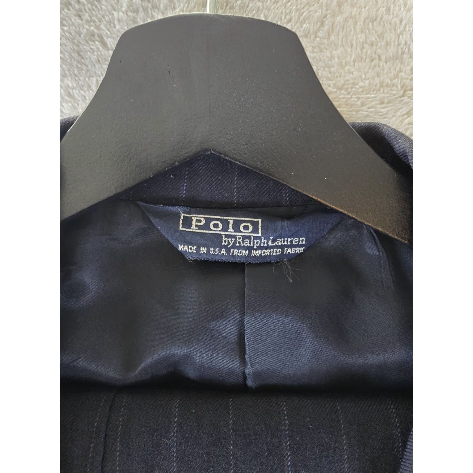 Polo Ralph Lauren VINTAGE Polo Ralph Lauren Suit 38S Blue Pinstripe 2 Piece Union Made USA Size US M / EU 48-50 / 2 - 2 Thumbnail