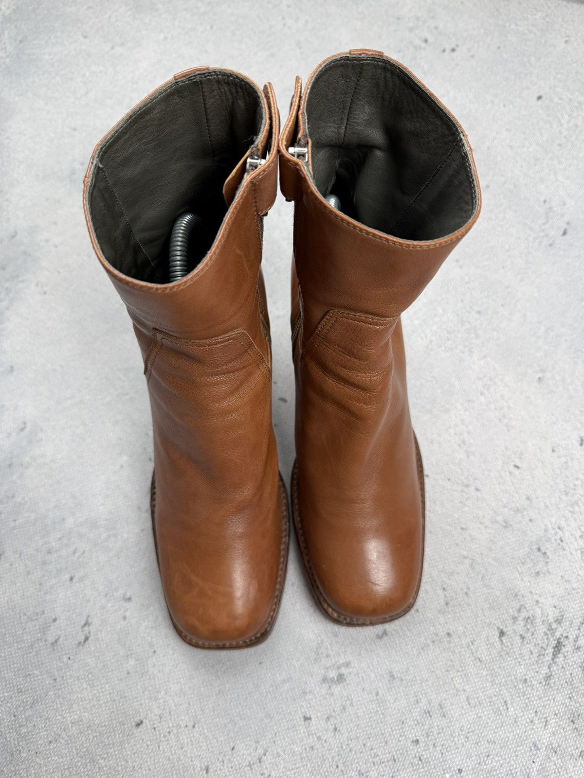 Officine Creative Officine Creative Leather Ankle Boots Artisan Heeled Boots Size US 9 / IT 39 - 14 Thumbnail