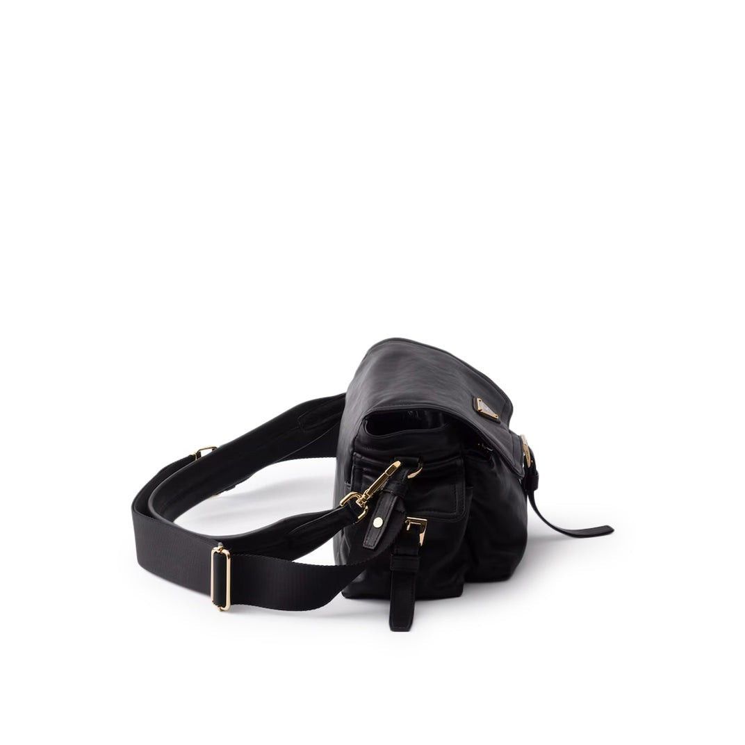 Prada PRADA Explore Medium Black Nappa Leather Shoulder Bag New & Size ONE SIZE - 4 Thumbnail