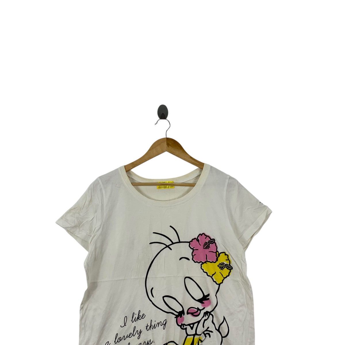 Twenty TWEETY LOONEY TUNED Cartoon Lovely Bird Tee Shirt Top Cute Size M / US 6-8 / IT 42-44 - 2 Thumbnail