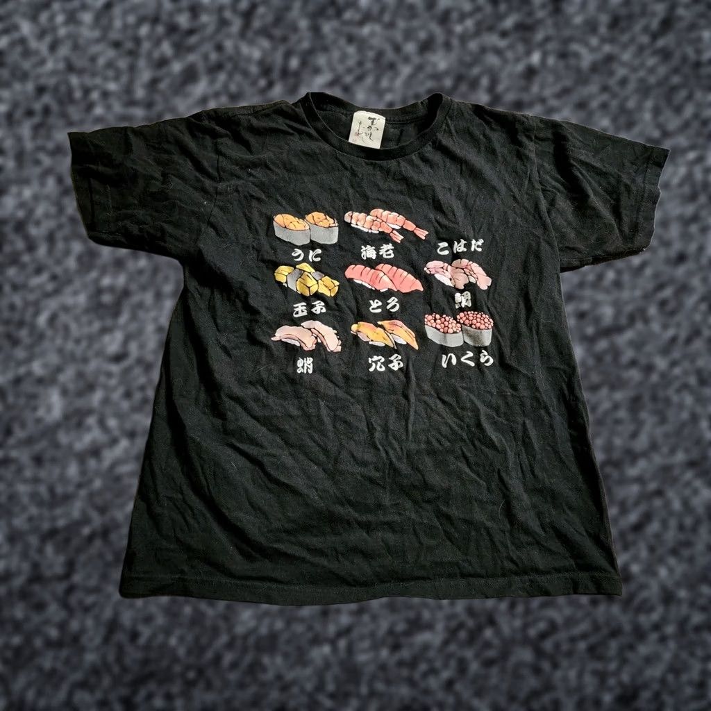 Vintage Little Romance T-Shirt Unisex Adults M Black 3D Embossed Puff Nigiri Sushi Graphic Print Vintage No Size US M / EU 48-50 / 2 - 1 Thumbnail