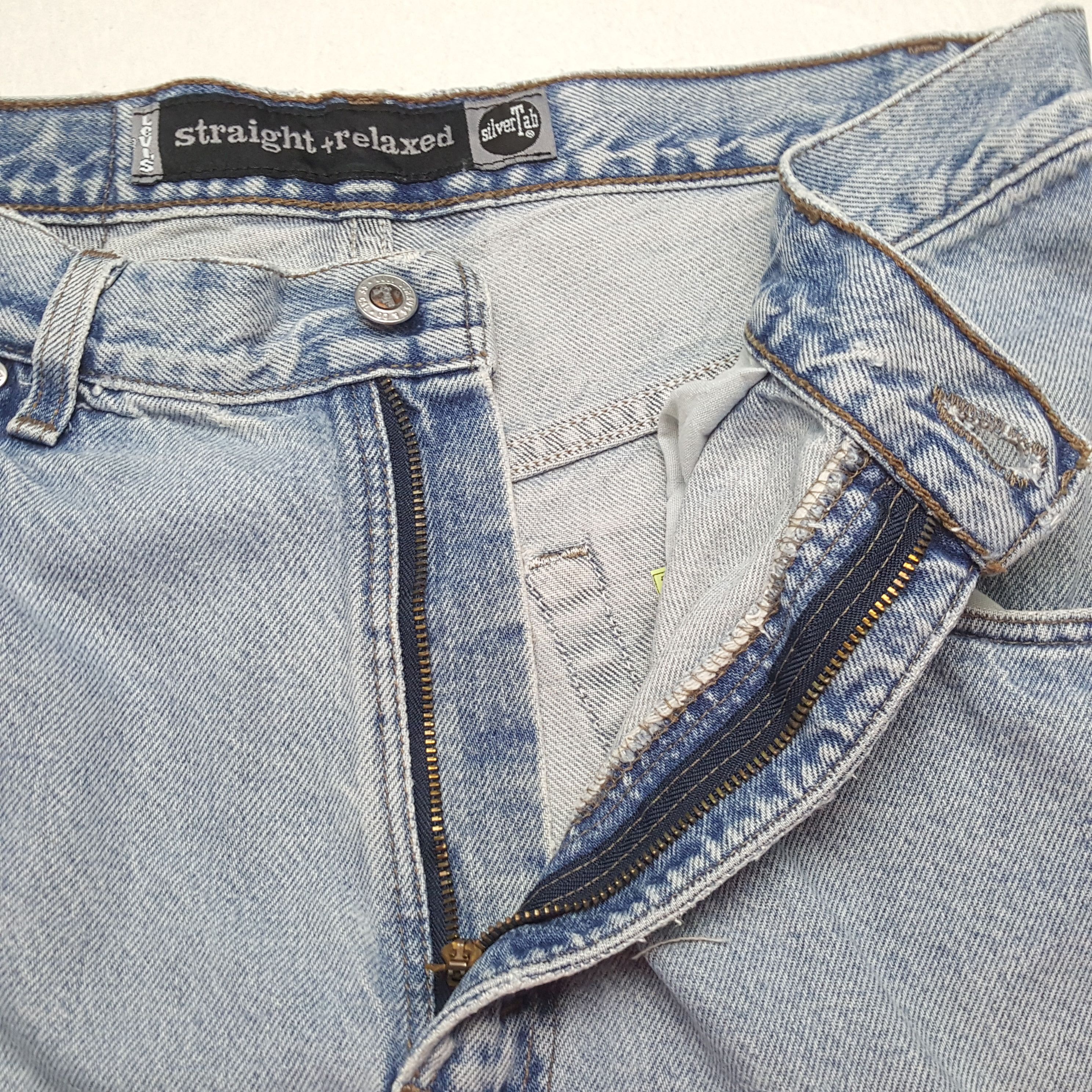 Levi's × Vintage LEVI'S Straight Relaxed Streetwear Style Distressed Jeans Size US 33 - 14 Thumbnail