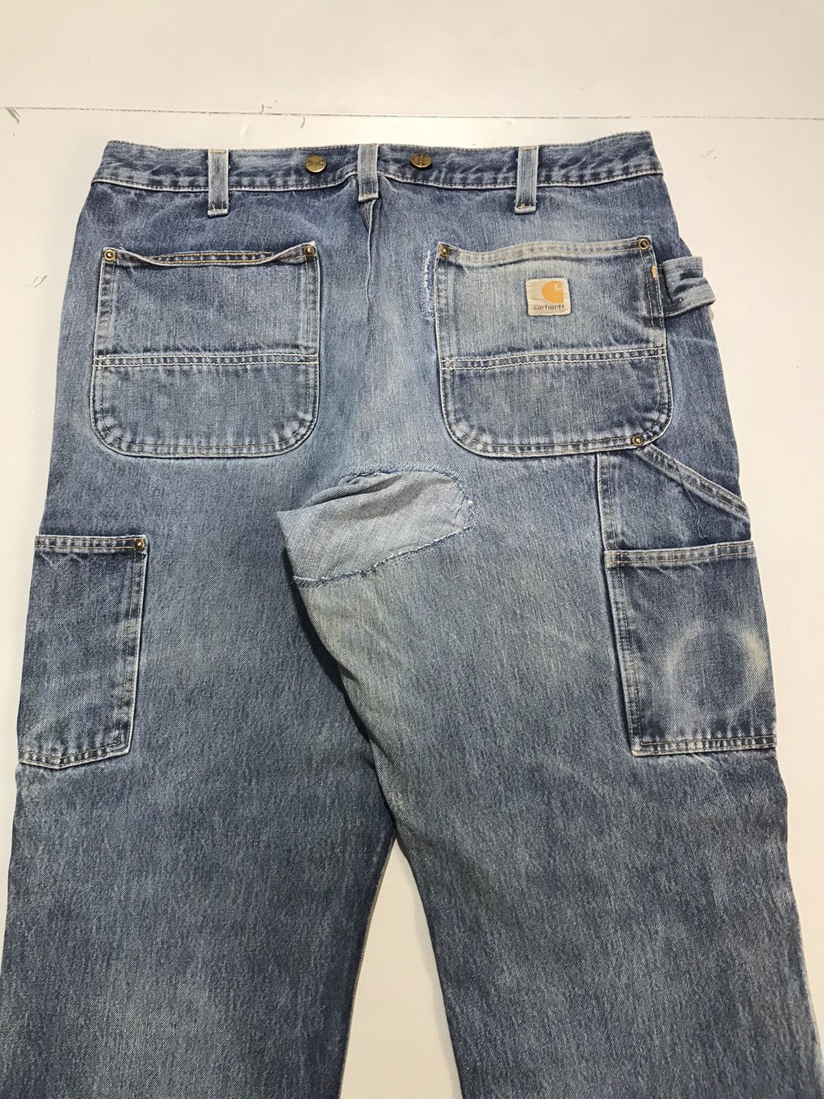 Carhartt Vintage Carhartt double knee workwear denim Size US 34 / EU 50 - 10 Thumbnail