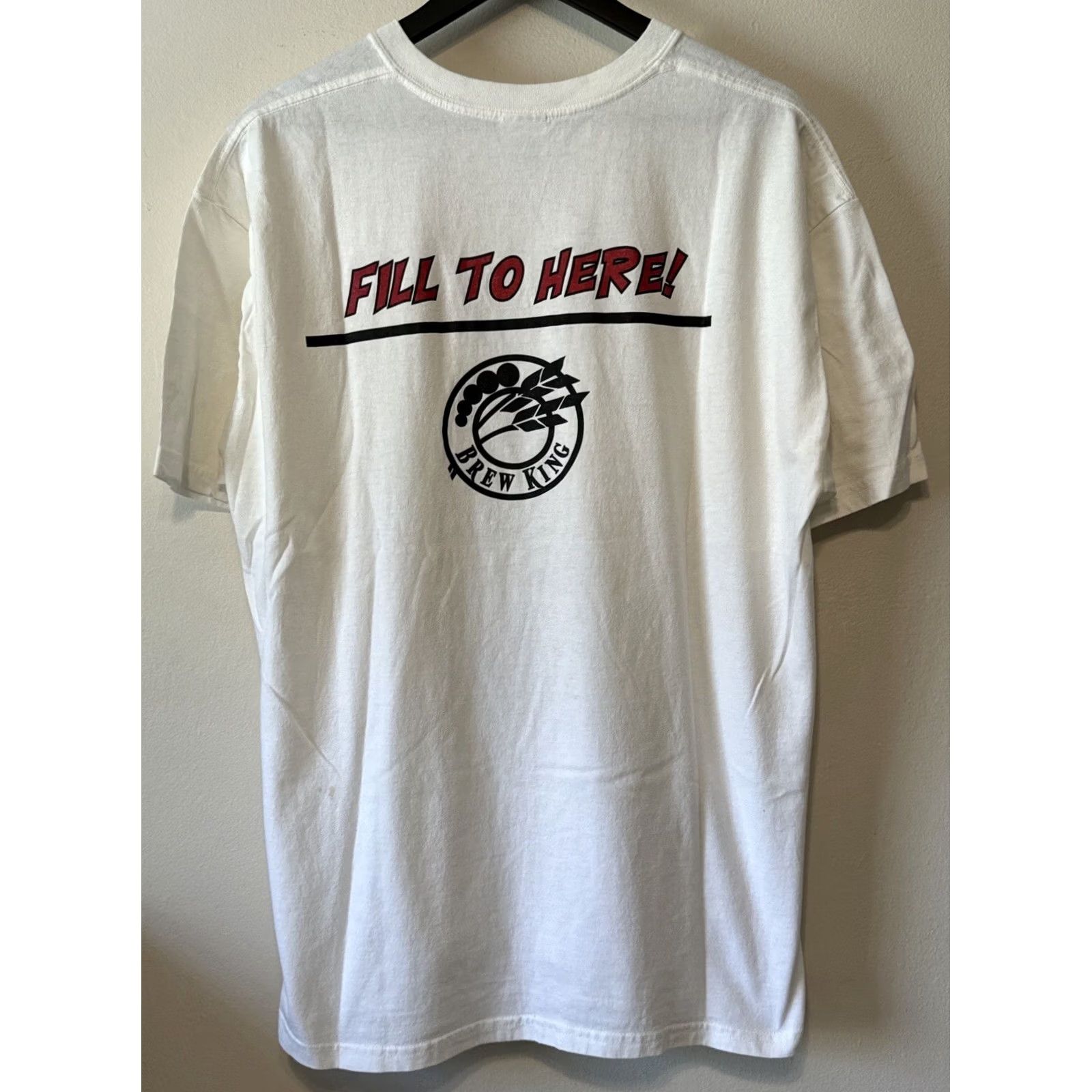 Gildan VINTAGE Beer Brewing T Shirt Homebrew Do Not Disturb Fermenting XL White 90s Mens Size US XL / EU 56 / 4 - 7 Thumbnail
