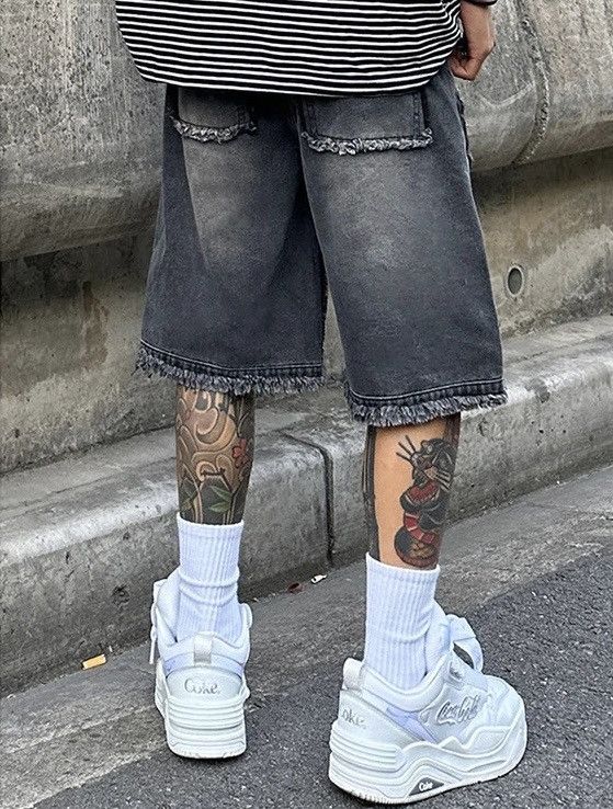Japanese Brand × Vintage Streetwear High Street Wide Leg Shorts y2k Size US 32 / EU 48 - 3 Thumbnail