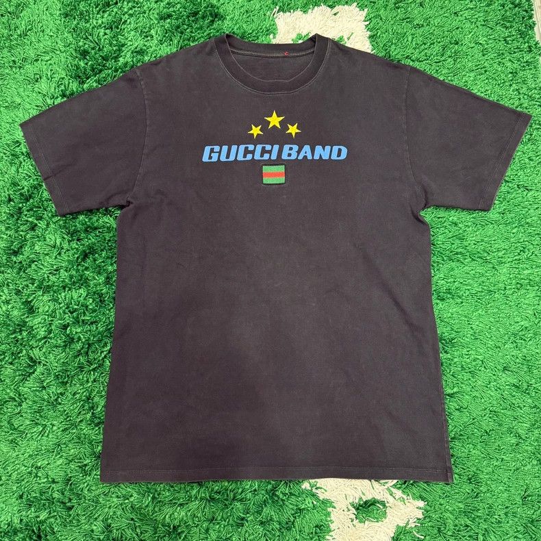 Gucci Guicci flag short sleeve black T-shirt Size US L / EU 52-54 / 3 - 1 Thumbnail