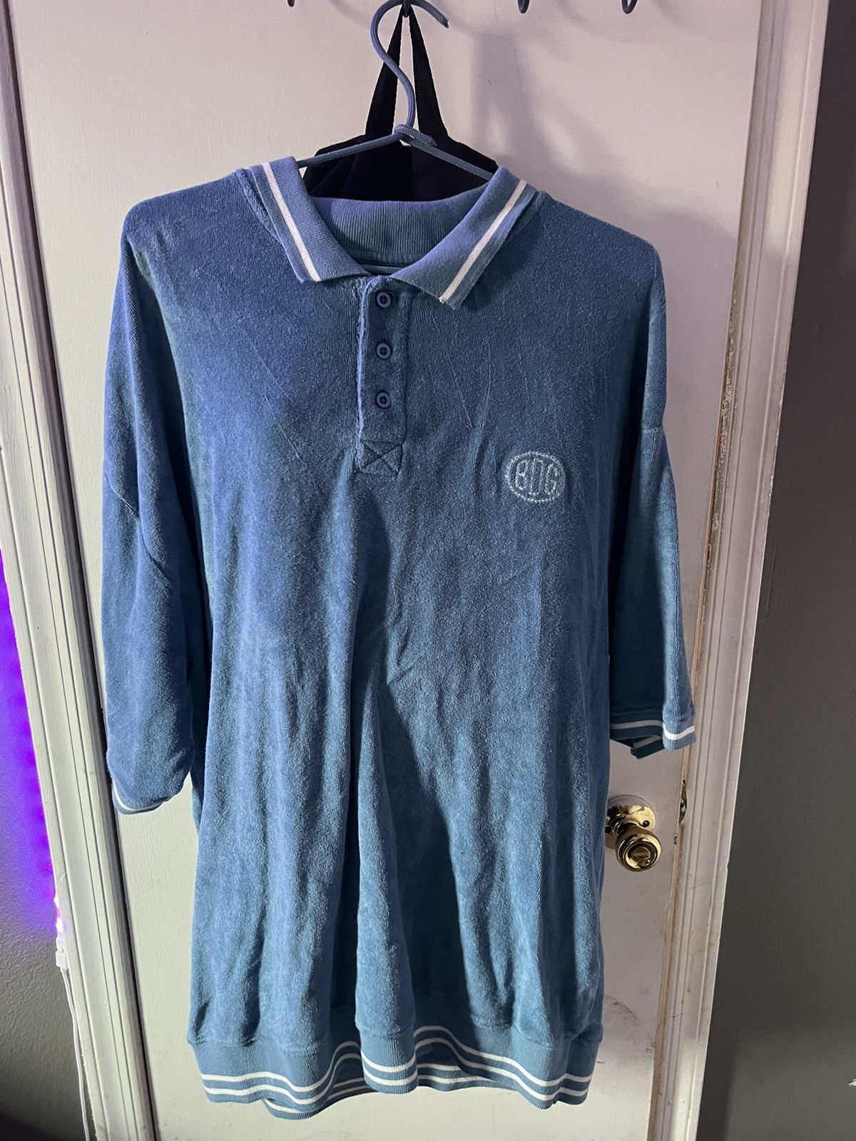 Bdg Bdg blue and white collared shirt Size US L / EU 52-54 / 3 - 1 Thumbnail