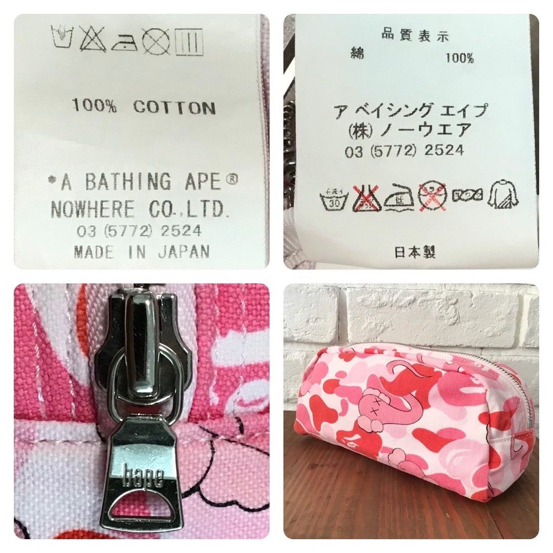 Bape × Kaws BAPE × KAWS Bendy ABC Camo Pink Pouch a bathing ape NIGO Size ONE SIZE - 8 Thumbnail