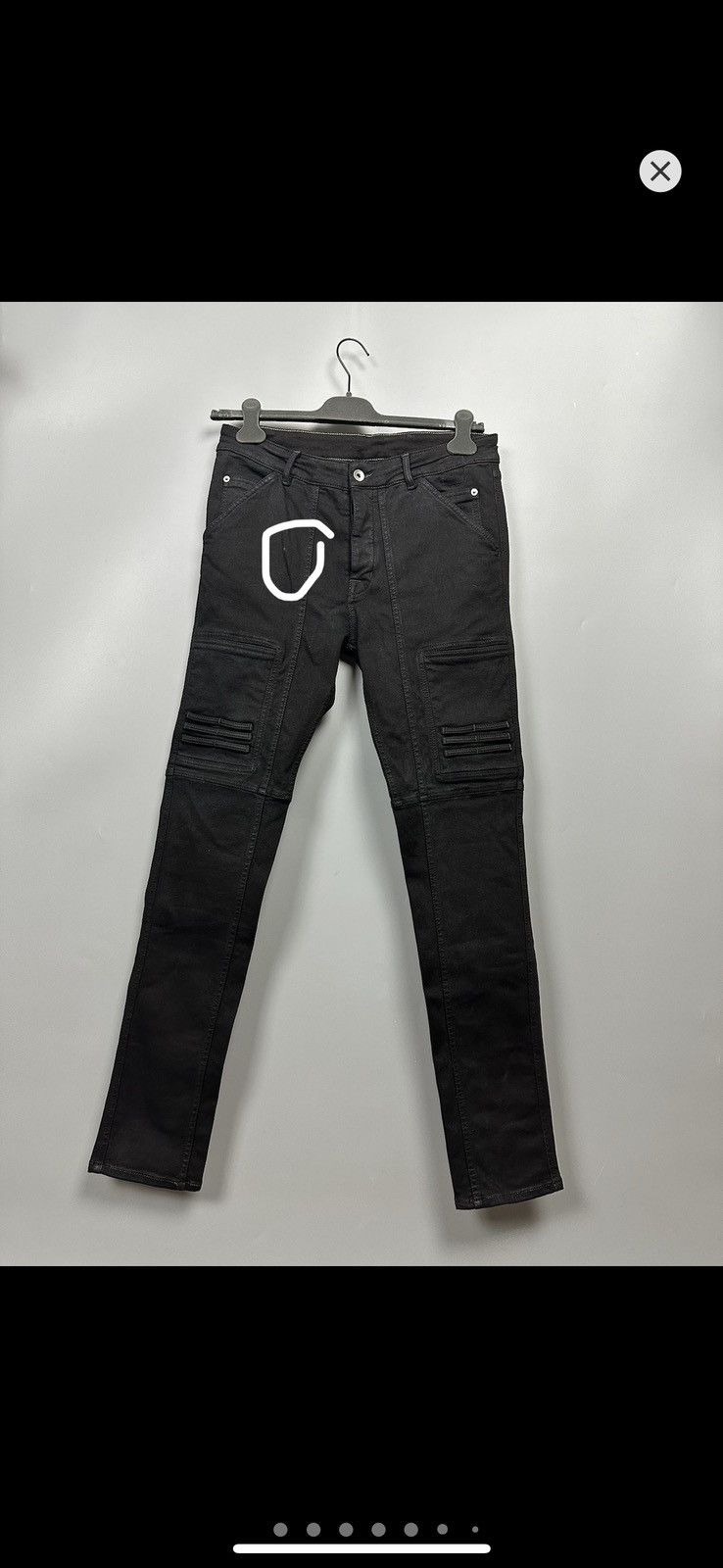 Rick Owens DRKSHDW Light Waxed Nagakin Cut Denim Size US 30 / EU 46 - 11 Thumbnail