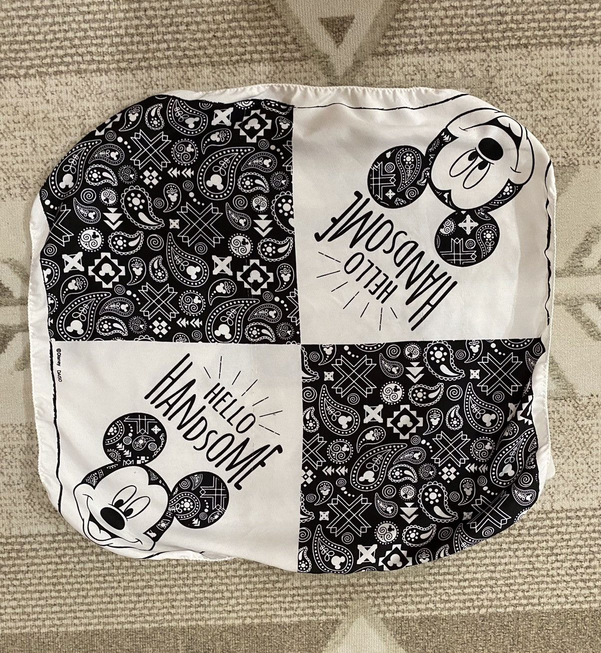 Disney × Mickey Mouse Disney Mickey Mouse Big Logo Scarf/Handkerchief /Neckerchief Size ONE SIZE - 8 Thumbnail