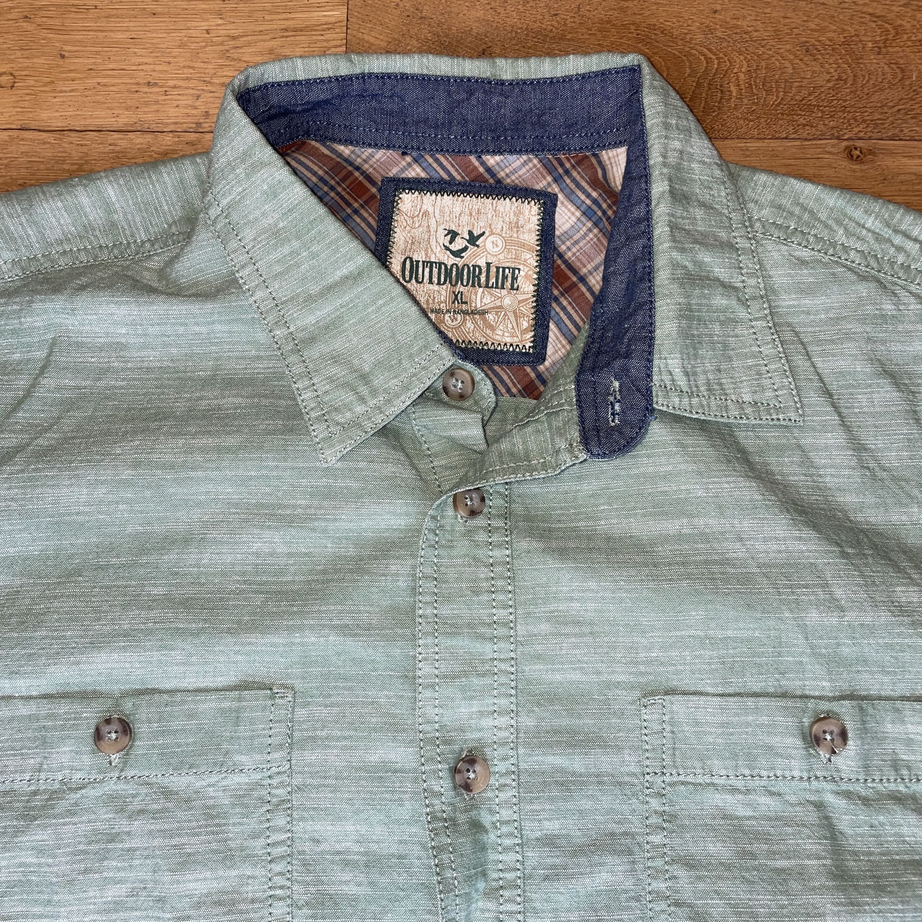 Vintage Outdoorlife Men's Fashionable Cotton Hiking Shirt Size XL Size US XL / EU 56 / 4 - 3 Thumbnail