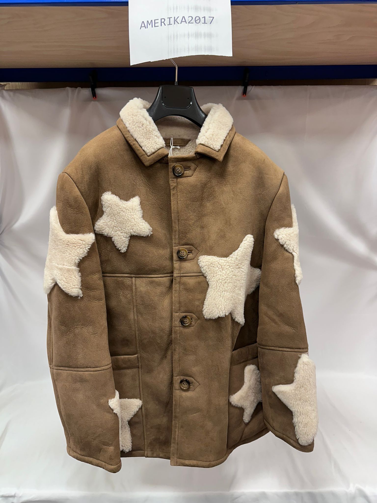 Sky High Farm Workwear Shearling Star Coat Leather Size US M / EU 48-50 / 2 - 1 Thumbnail