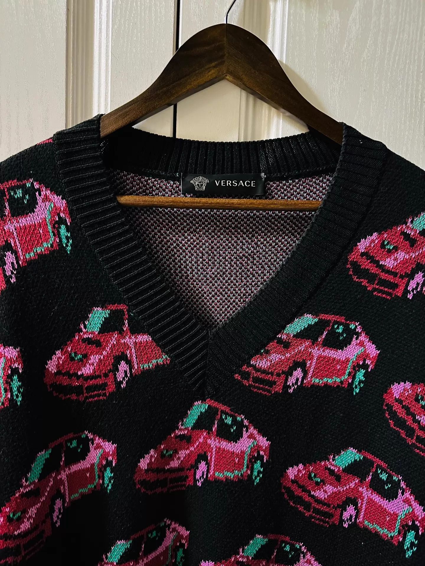 Versace Versace Runway Cotton Knit Sweater XL Like New Size US XL / EU 56 / 4 - 3 Thumbnail
