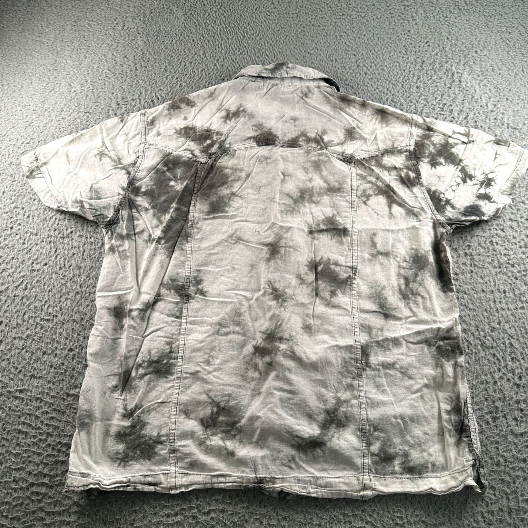 Corridor Corridor Shirt Mens L Button Tie Dye Gray Pocket Collar Size US L / EU 52-54 / 3 - 4 Thumbnail