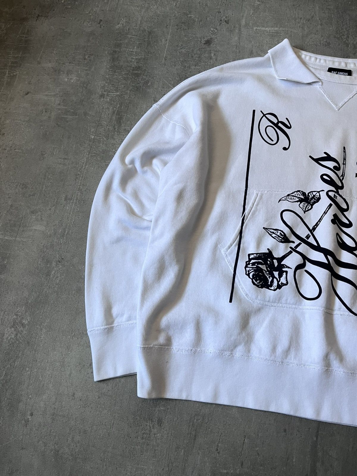 Raf Simons Raf Simons AW 19/20 white polo sweatshirt Size US M / EU 48-50 / 2 - 2 Thumbnail