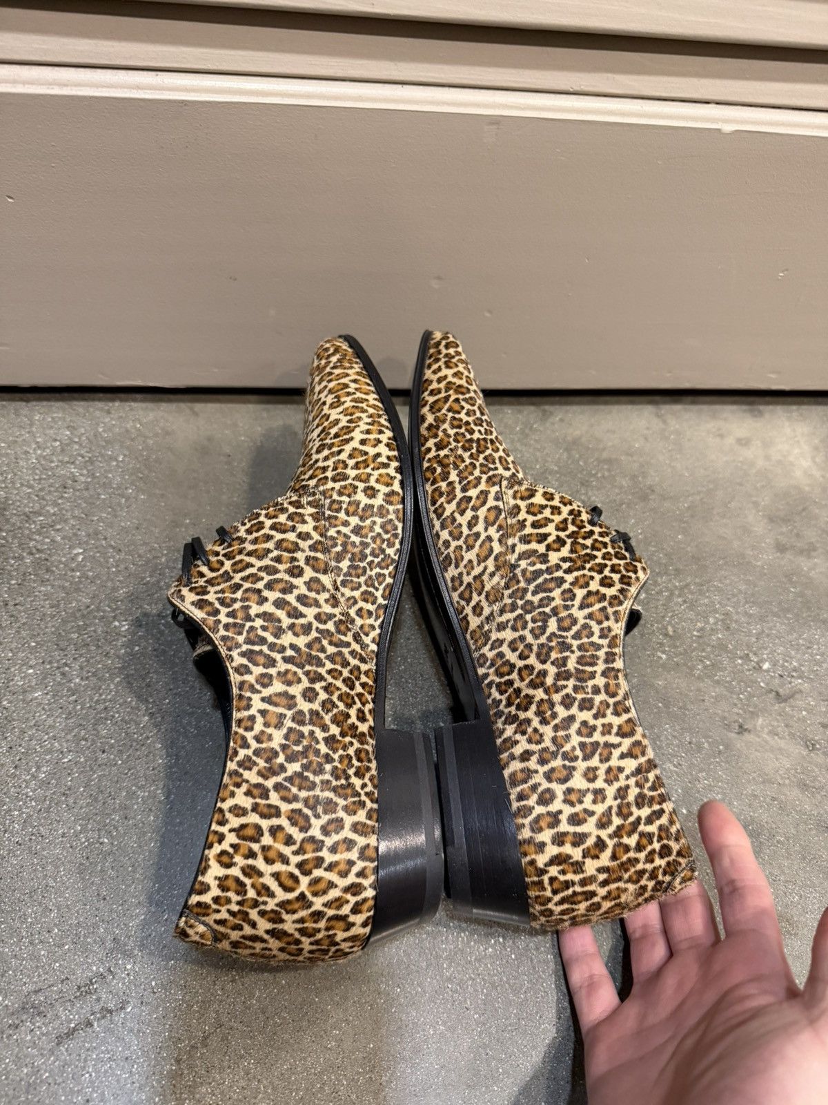 Celine Cheetah Ponyhair Jacno 30 Derby 41 Size US 8 / EU 41 - 5 Thumbnail
