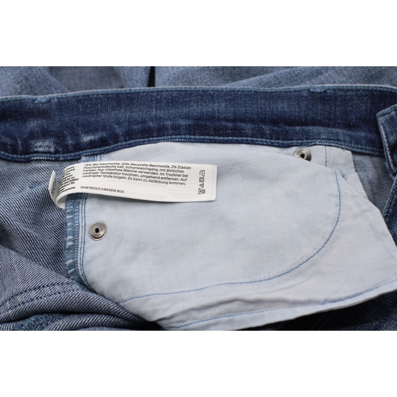 Eileen Fisher EILEEN FISHER High Waist Straight Ankle Org Cotton Jeans PM Size 34" / US 12 / IT 48 - 7 Thumbnail