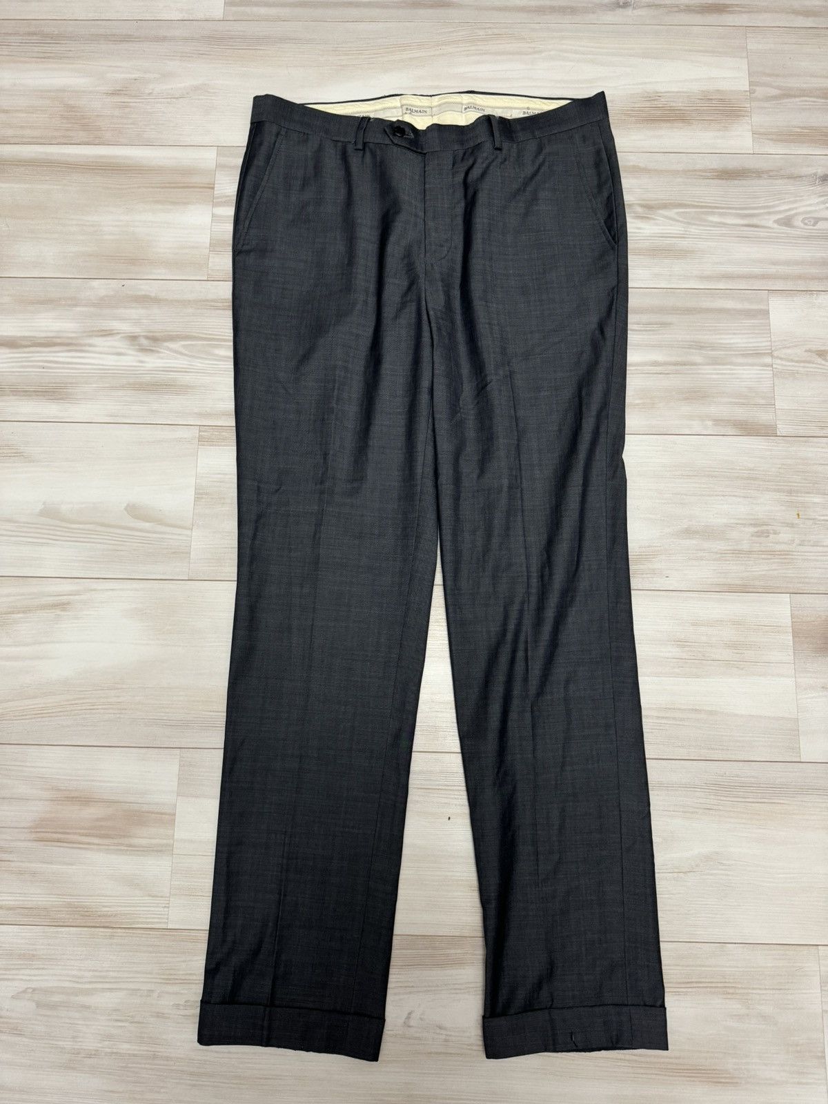 Balmain Vintage Balmain casual Wool Pants Super 120 Luxury Designer Size US 34 / EU 50 - 1 Thumbnail