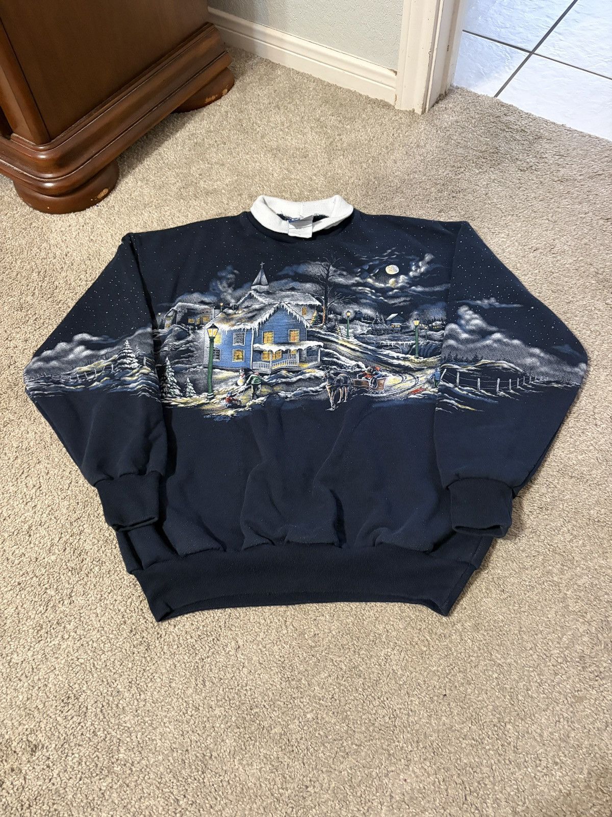 Other Vintage 90s Art Unlimited Christmas Sweater Womens Size M Size M / US 6-8 / IT 42-44 - 2 Thumbnail